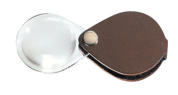 Classic Folding Pocket Magnifier - Brown
